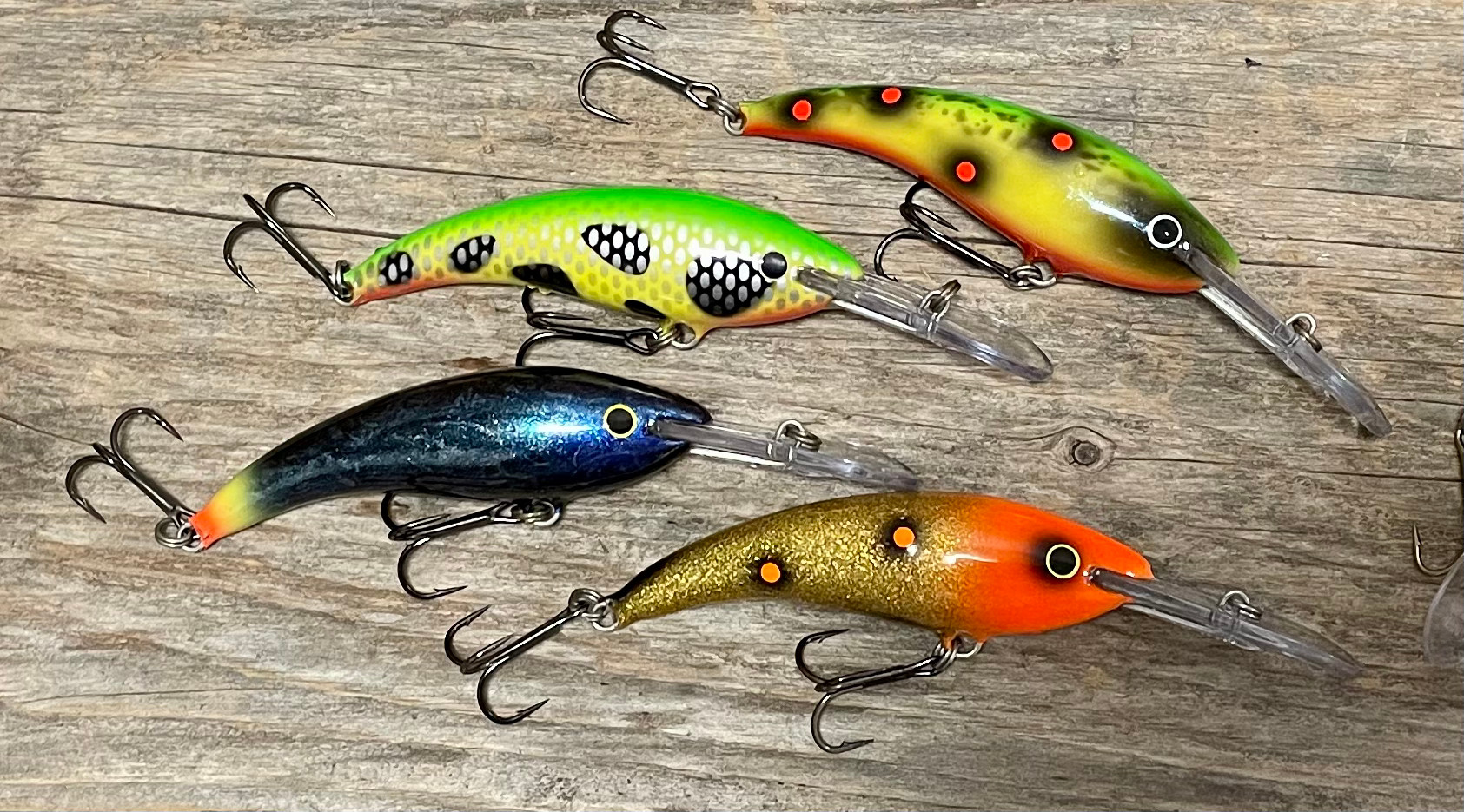 Colours from top to bottom: Pimped N001, Floody Mary, Kiss my Ass and Special